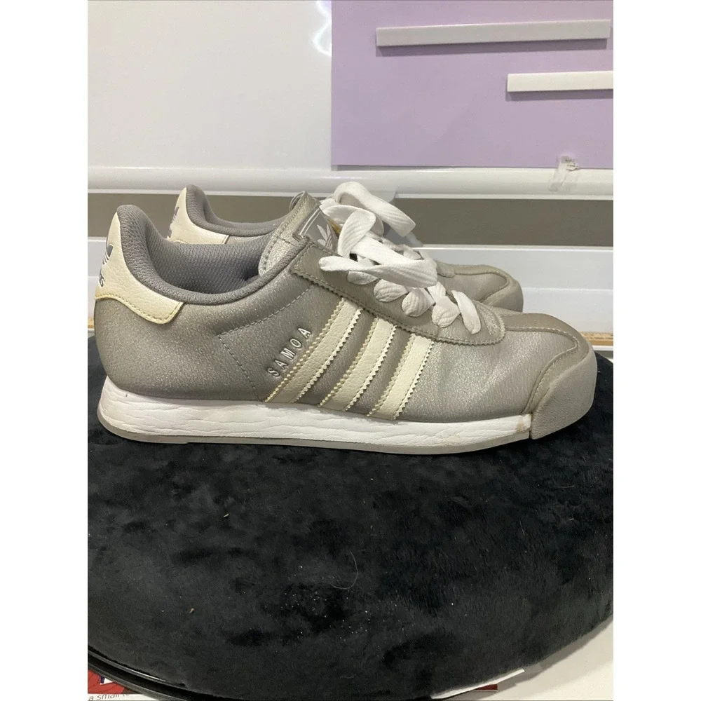 Adidas Samoa Silver White B38964 Size 6
